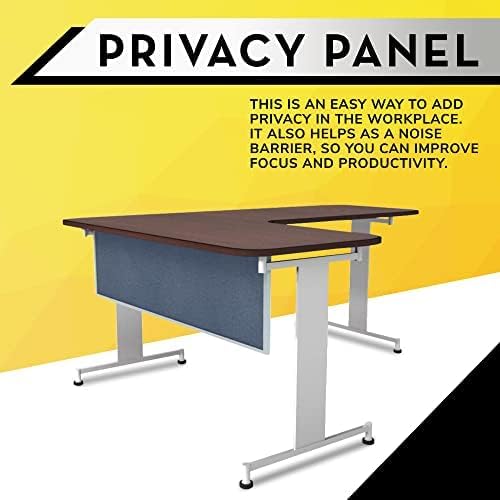 OBEX Acoustic Table Mounted Modesty Desk Privacy & Sound Absorbing Panel for Office Cubicles, 12" x 66", Twilight