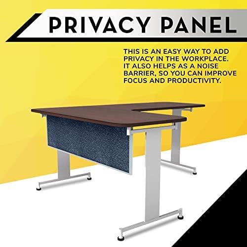 OBEX Acoustic Table Mounted Modesty Desk Privacy & Sound Absorbing Panel for Office Cubicles, 24" x 48", Graphite