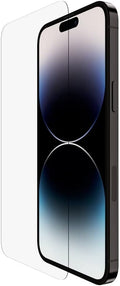 Belkin TemperedGlass iPhone 14 Pro Max Screen Protector - iPhone 14 Pro Accessories - Easy Application With Installation Guide Tray - Tempered Glass Antimicrobial Screen Protector - 9H Hardness Tested
