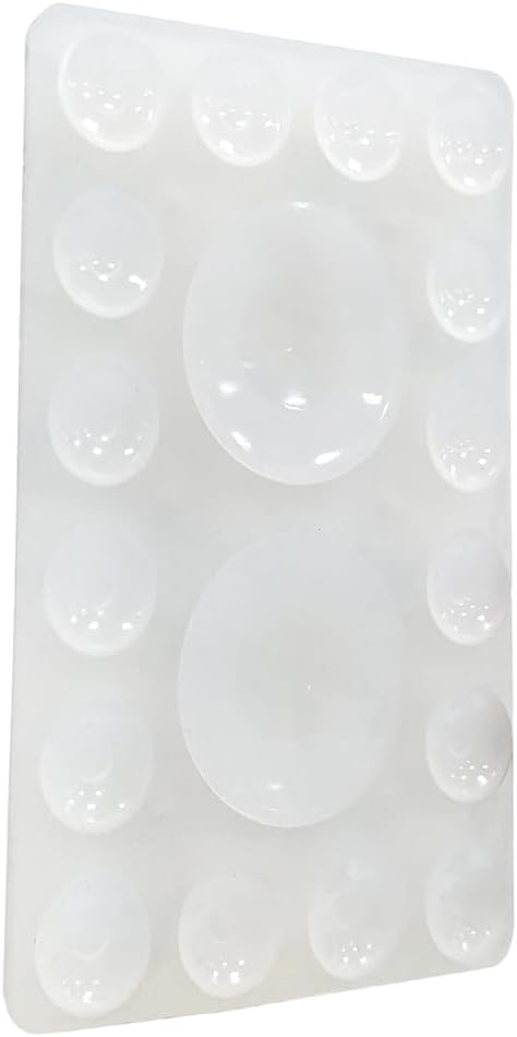 Silicone Suction Phone Holder Mount, Adhesive Accessory for iPhone and Android, Hands-Free Mirror Shower Holder for TikTok Videos and Selfies (Transparent, Single Sided)