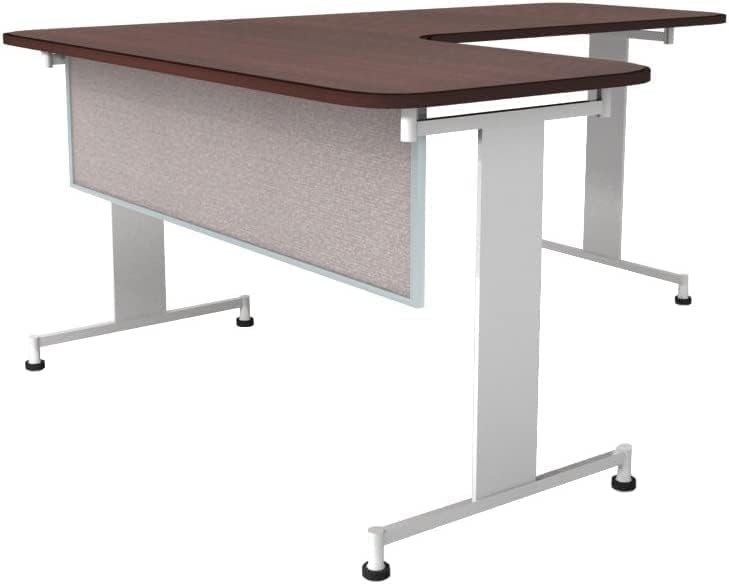 OBEX Acoustic Table Mounted Modesty Desk Privacy & Sound Absorbing Panel for Office Cubicles, 12" x 42", Overcast