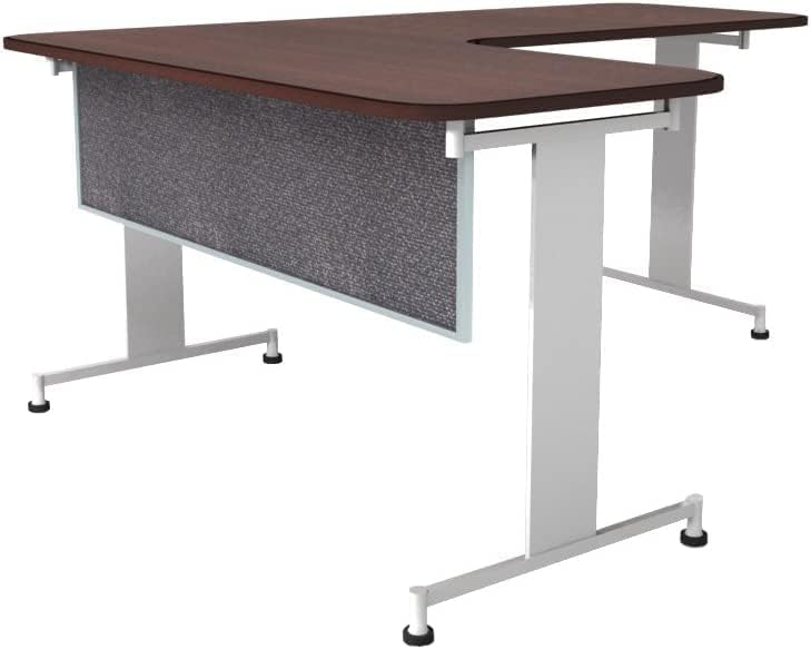 OBEX Acoustic Table Mounted Modesty Desk Privacy & Sound Absorbing Panel for Office Cubicles, 12" x 48", Graphite
