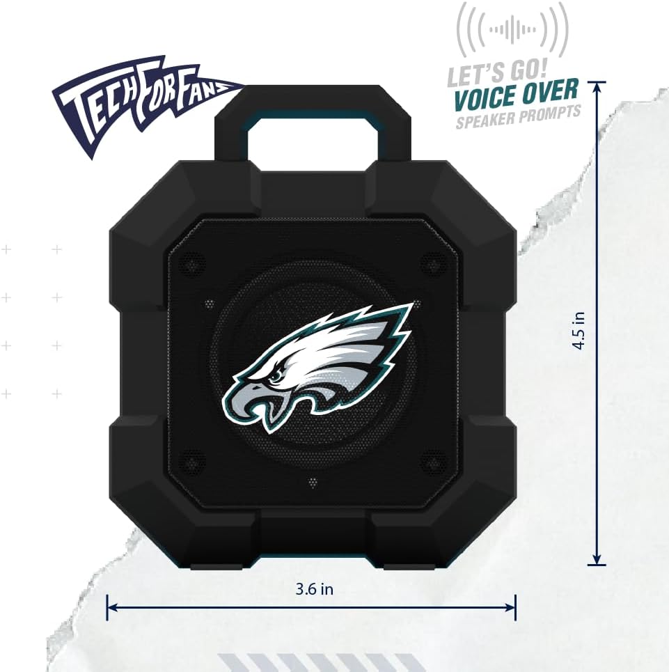 YouTheFan NCAA Michigan Wolverines Logo Series Desk Pad & SOAR NCAA Shockbox LED Wireless Bluetooth Speaker, Michigan Wolverines