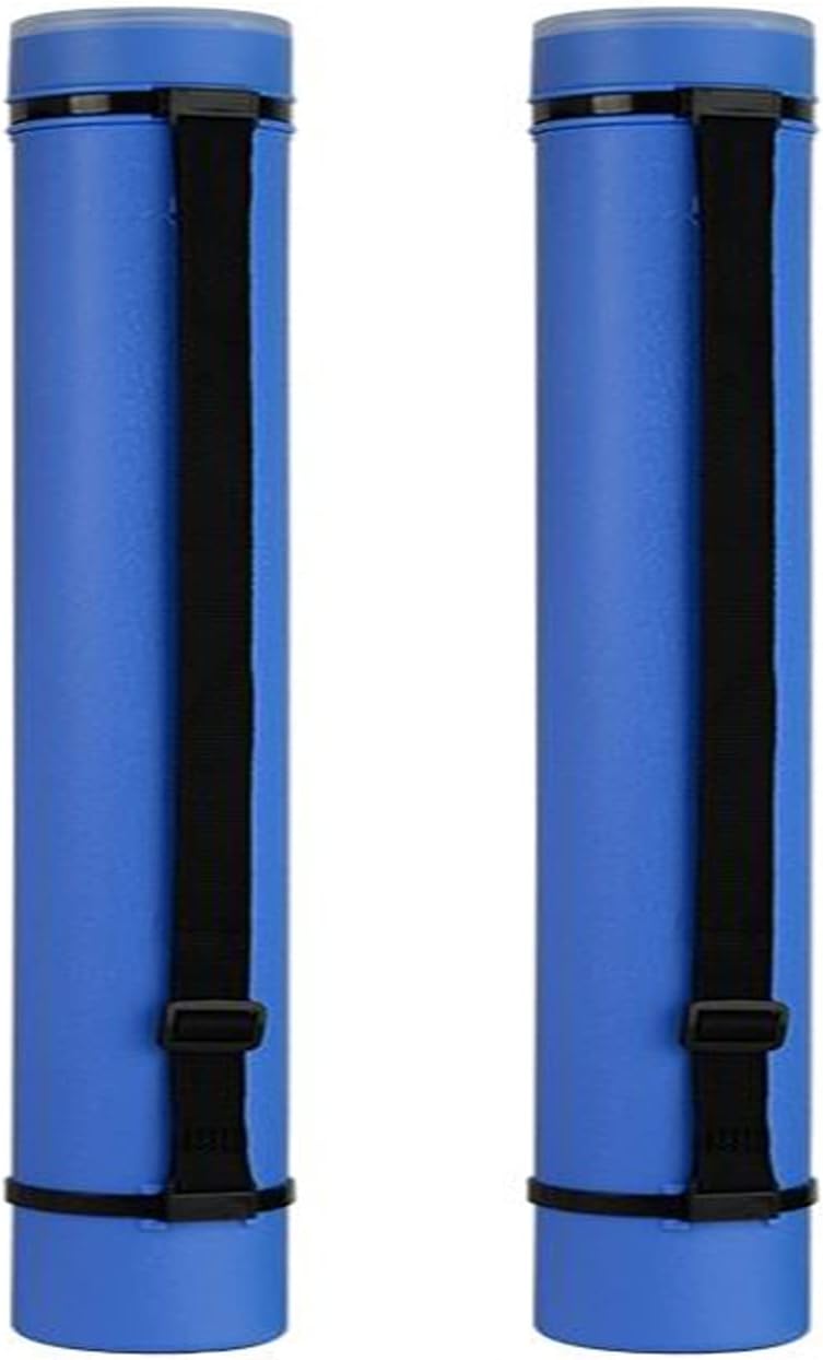 Poster Tube with Strap,2Pack Expandable Poster Storage Tubes Expand from 24.5" to 40" ,Waterproof Telescoping Blueprint Art Document Transport Carrying Tube