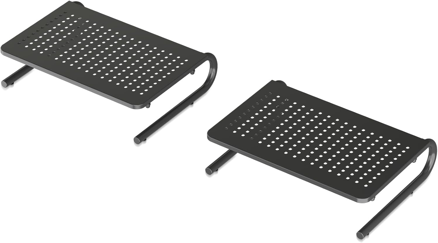 suptek Monitor Stand Riser for Computer,Laptop,Printer, Notebook and All Flat Screen Display with Vented Metal Platform and 4 Inches Height Underneath Storage (MST004-2)