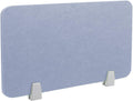 Icegrey Acoustic Desk Divider Privacy Panel Removable Sound Absorbing Desk Partition Board with 2 Clips for Student Call Centers Offices Braries Classrooms Library, Grey Blue, 15.6x11.7