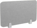 Icegrey Acoustic Desk Divider Privacy Panel Removable Sound Absorbing Desk Partition Board with 2 Clips for Student Call Centers Offices Braries Classrooms Library, Light Grey, 39x11.7