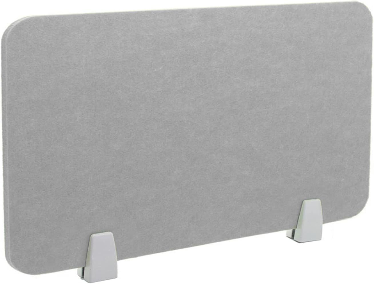 Icegrey Acoustic Desk Divider Privacy Panel Removable Sound Absorbing Desk Partition Board with 2 Clips for Student Call Centers Offices Braries Classrooms Library, Light Grey, 39x11.7