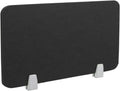 Icegrey Acoustic Desk Divider Privacy Panel Removable Sound Absorbing Desk Partition Board with 2 Clips for Student Call Centers Offices Braries Classrooms Library, Black, 15.6x11.7