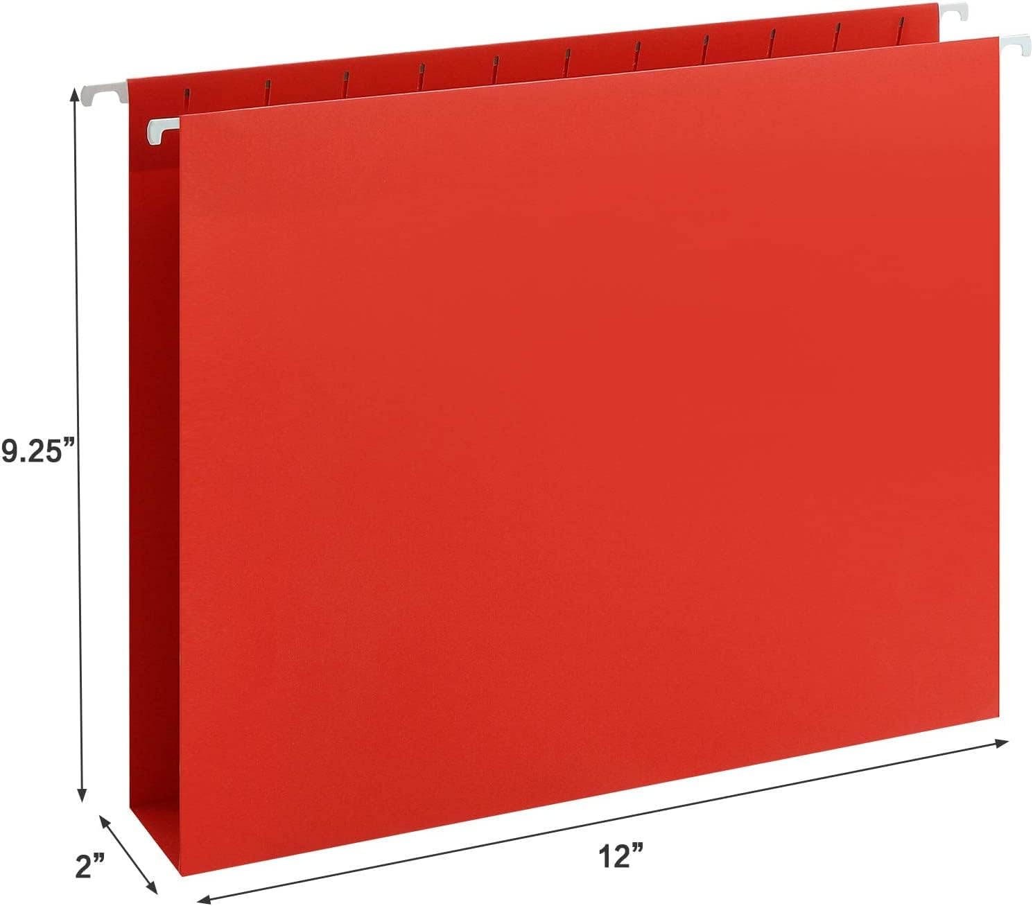 HERKKA Extra Capacity Hanging File Folders, 60 Pack Reinforced Letter Size Hanging Folders with Heavy Duty 2 Inch Expansion, Designed for Bulky Files, Medical Charts, Adjustable Tabs, Assorted Colors