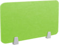 Icegrey Acoustic Desk Divider Privacy Panel Removable Sound Absorbing Desk Partition Board with 2 Clips for Student Call Centers Offices Braries Classrooms Library, Green, 19.5x11.7