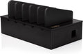 Prosumer's Choice Charging Station for Multiple Devices - 5 Device Charger Organizer for Smartphones and Tablets - Wooden Rack with Removable Dividers - Charging Dock for Work from Home - Black