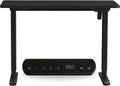 Sit to Stand Electric Standing Desk Complete Set with Frame and Tabletop 120 x 60 cm or 47.2 x 23.6 Inches (Black)