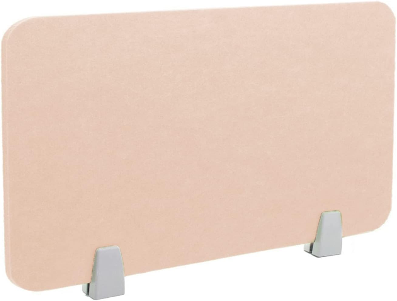 Icegrey Acoustic Desk Divider Privacy Panel Removable Sound Absorbing Desk Partition Board with 2 Clips for Student Call Centers Offices Braries Classrooms Library, Beige, 15.6x11.7"