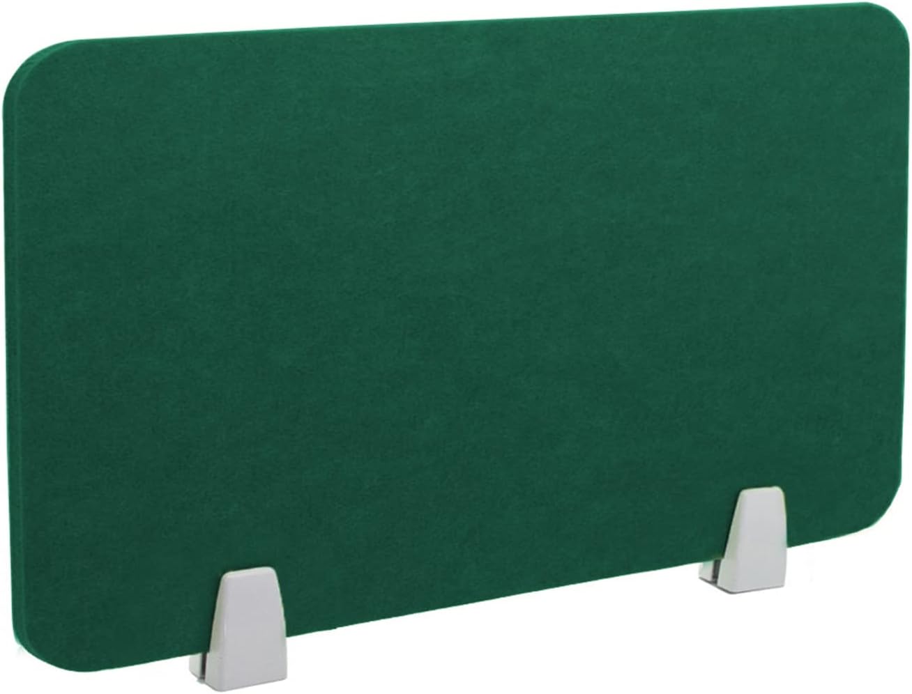 Icegrey Acoustic Desk Divider Privacy Panel Removable Sound Absorbing Desk Partition Board with 2 Clips for Student Call Centers Offices Braries Classrooms Library, Dark Green, 35.1x11.7