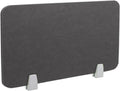 Icegrey Acoustic Desk Divider Privacy Panel Removable Sound Absorbing Desk Partition Board with 2 Clips for Student Call Centers Offices Braries Classrooms Library, Dark Grey, 31.2x11.7