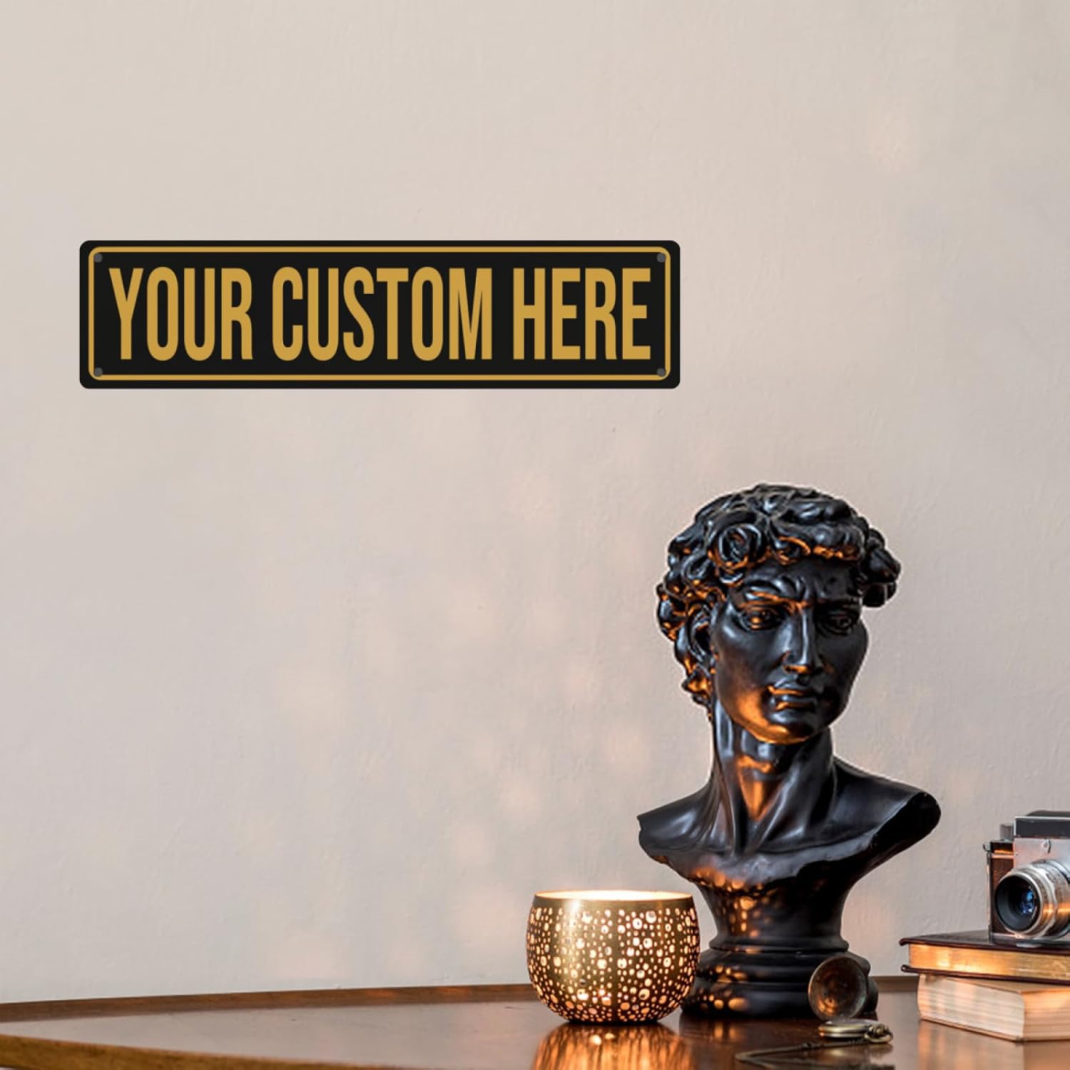 Custom Street Signs - Custom Signs Outdoor Metal Sign Customized Road Sign - Personalized Street Sign With Text Logo Photo For Office Business Workplace Home Bar Indoor Outdoor Use 4"x18"