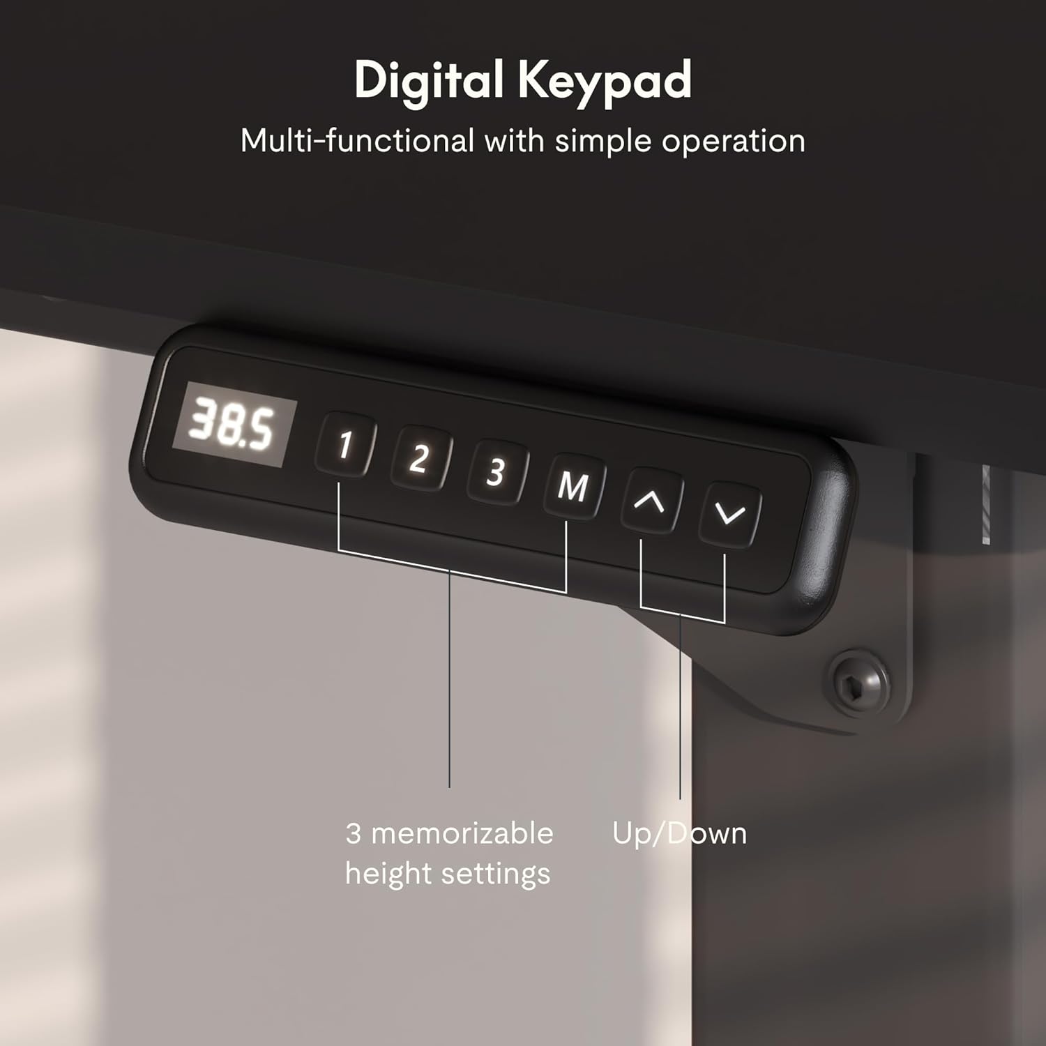 SANODESK 4-Leg Standing Desk, Electric Height Adjustable Desk with Memory Presets for Home Office, Stand up Desk Computer Workstation, 71x32 Inches Black