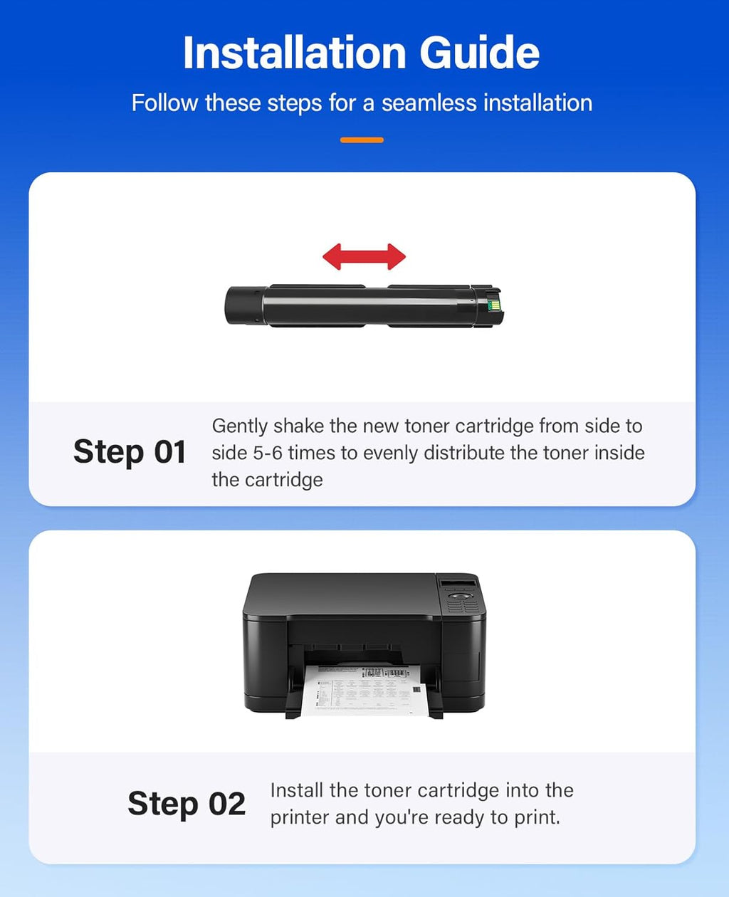 Phaser 7500 High Capacity Toner Cartridge Set 4-Pack Replacement for Xerox 106R01439 106R01436 106R01437 106R01438 Compatible with Xerox Phaser 7500 7500N 7500DN Printer Ink Black Cyan Magenta Yellow