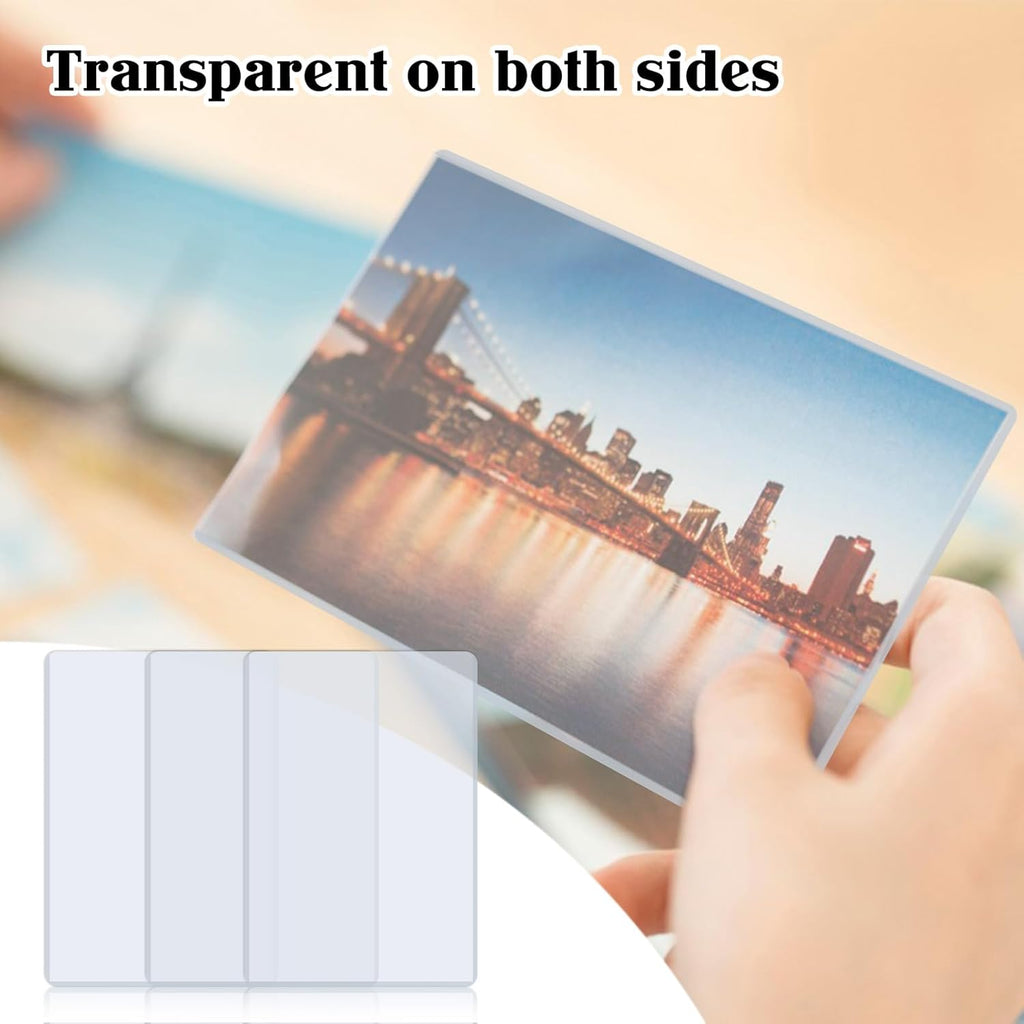 5" x 7" Photo Postcard Protectors, Rigid Hard Print Protectors, Clear Waterproof Protectors, Paper Sleeves Photo Plastic Sleeves Document Holder, Memories and Collectibles Storage (30 Pack)
