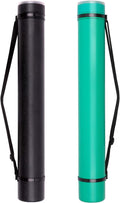 TRANSON 2-pack Durable Poster Storage Tube with Straps 24"-40" Extendable for Blueprints, Artwork, Maps, Posters