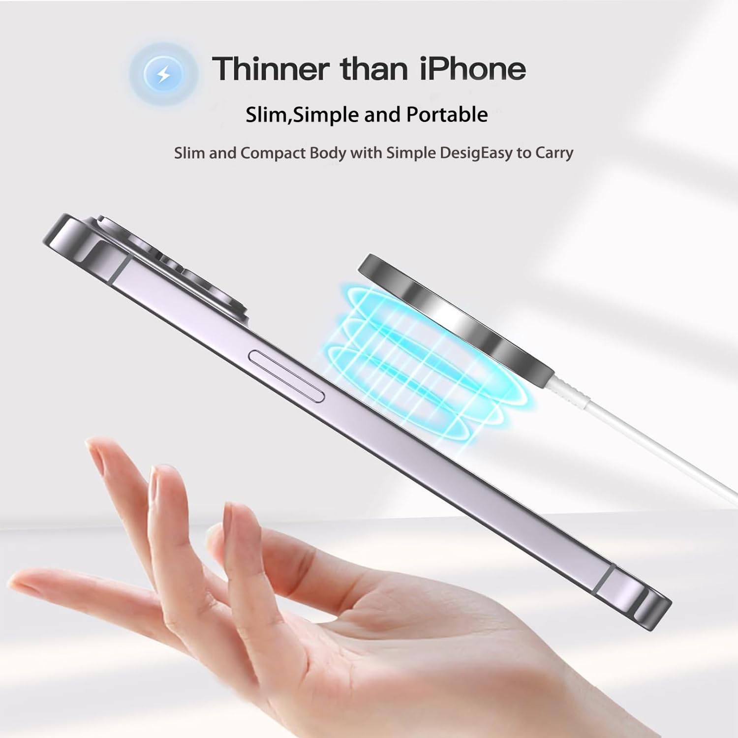 Magnetic Wireless Charger Fast iPhone Mag-Safe Charger for iPhone 16 Pro Max/16 Pro/iPhone15Pro Max/15 Plus/14/13/12/AirPods 3/2/Pro/Pro 2 Magnet Charging Pad Mag Safe Chargerwith Dual Charging Ports