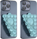 Silicone Suction Phone Holder Mount,Silicon Adhesive Phone Accessory for iPhone and Android, Hands-Free Mirror Shower Phone Holder,TikTok Videos and Selfies (Sky Blue 2Pack, Double Sided)