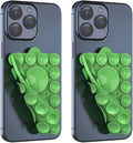 Silicone Suction Phone Holder Mount, Silicon Phone Accessory for iPhone and Android, Hands-Free Mirror Shower Mount, TikTok Videos and Selfies (Grass Green 2Pack, Double Sided)