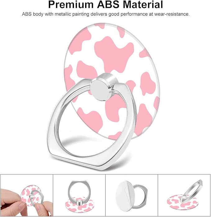 Bonoma Phone Ring Holder, 3 Pack Universal Finger Ring Stand Grip Kickstand Ring for All Smartphones (Cow)