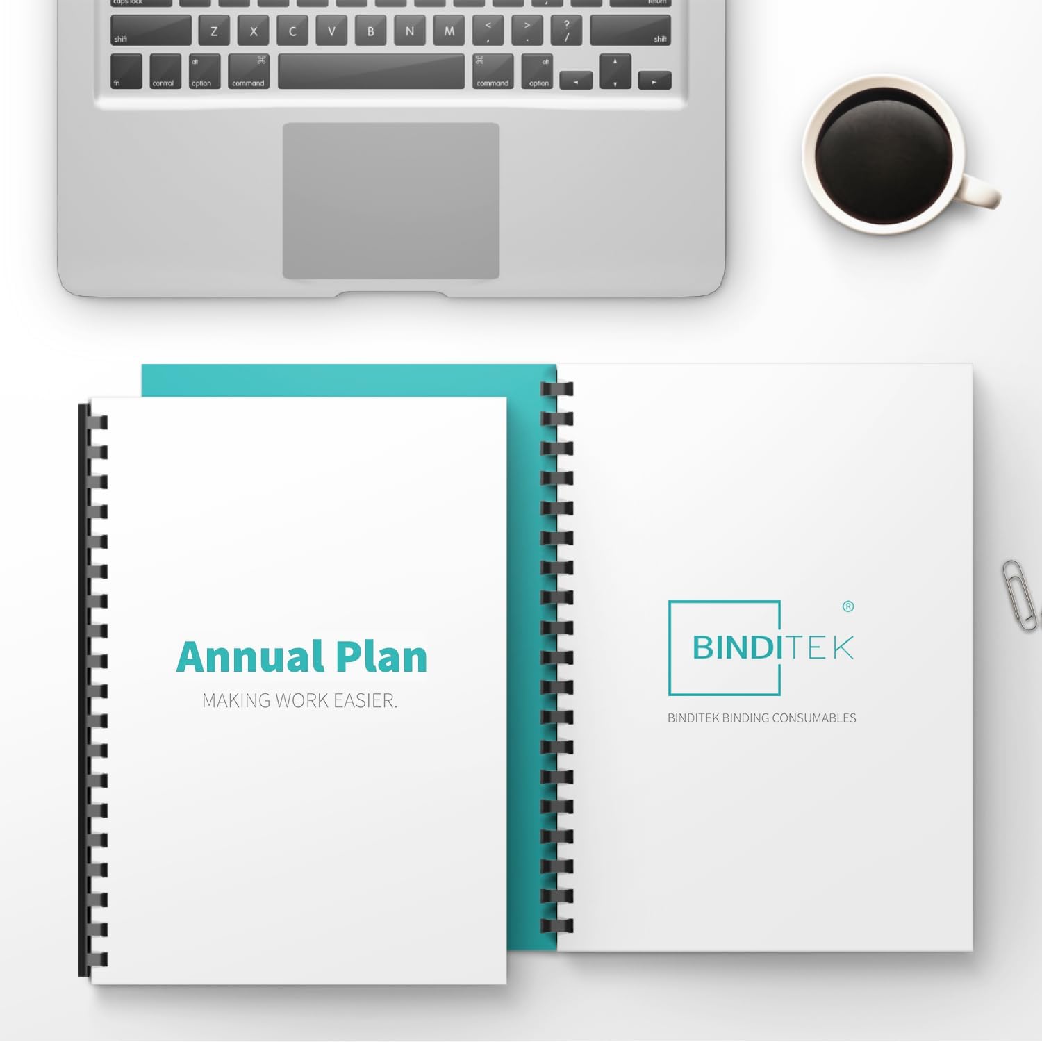 Binditek 10 Pack Plastic Comb Binding Spines, 1 Inch Diameter, 225 Sheet Capacity, Letter Size, Black Binding Comb, for Students and Coworkers