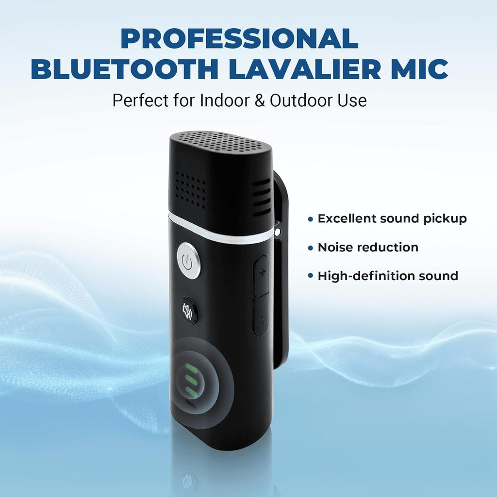 Wireless Voice Amplifier with Bluetooth Lavalier Microphone, Professional Noise Reduction Portable Microphone with Speaker, Mini Megaphone with Clip on/Lapel Mic for Teachers Classroom Tour Guide B006
