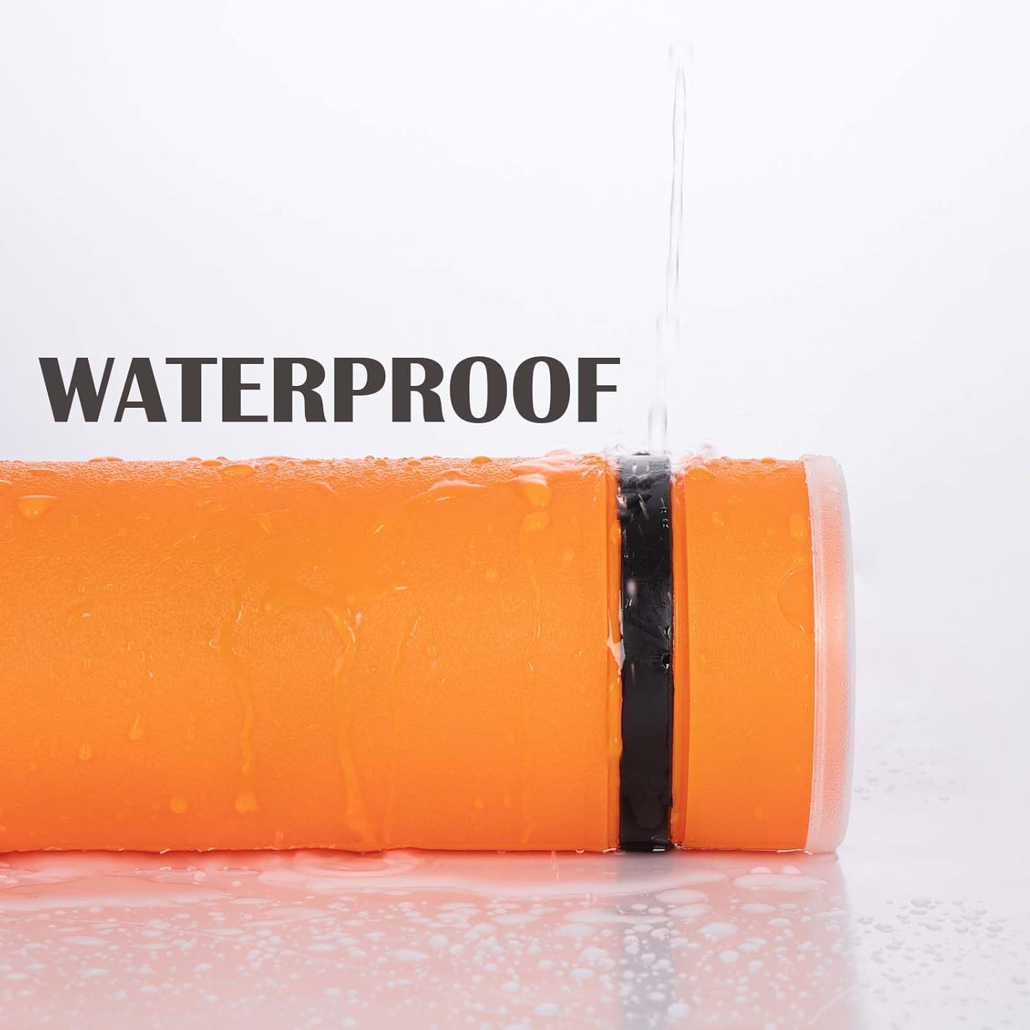 JJRING Orange Poster Tube, 25" to 40" Extendable Poster Storage Holder Tube with Carrying Strap, Poster Carrying Case for Blueprints, Scrolls, Maps and Architect Papers