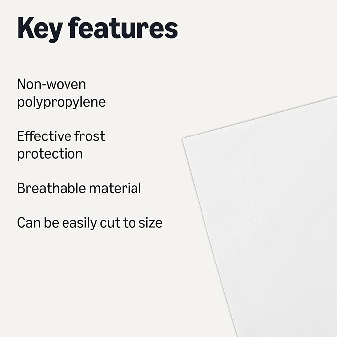 Amazon Basics Plant Covers, 10x30ft, White, 1-Pack