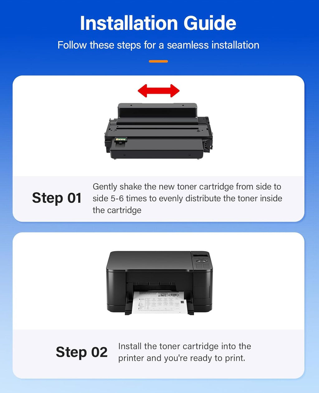 Phaser 3320 Black High Capacity Toner Cartridge 106R02307 Black 1-Pack Replacement for Xerox 106R02305 106R02307 Toner Compatible with Xerox Phaser 3320 3320DNI Ink All-in-One Copier