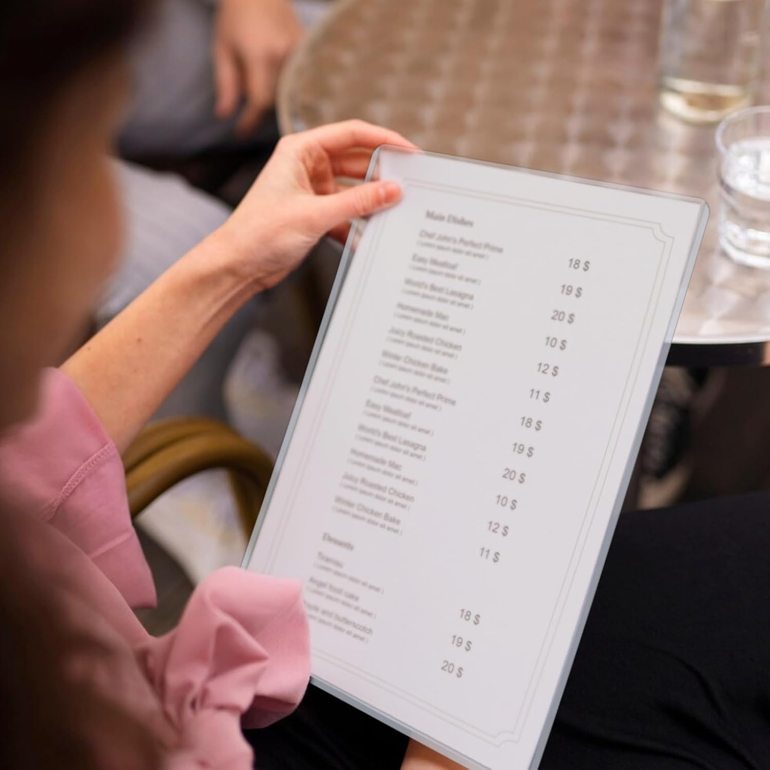 25 Pack 8.5" x 11" Hard Sheet Protectors, Rigid Print Protectors, Clear Waterproof Protectors, Paper Sleeves Photo Plastic Sleeves Hard Plastic Document Holder, Birth Certificate