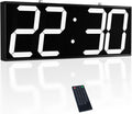 Digital Wall Clock with Double Sided Display, Large Digital Clock with Timer,Alarm,Temperature and Date,Two Faced Hanging Digital Clock Large Display for Multiple Public Places(White)