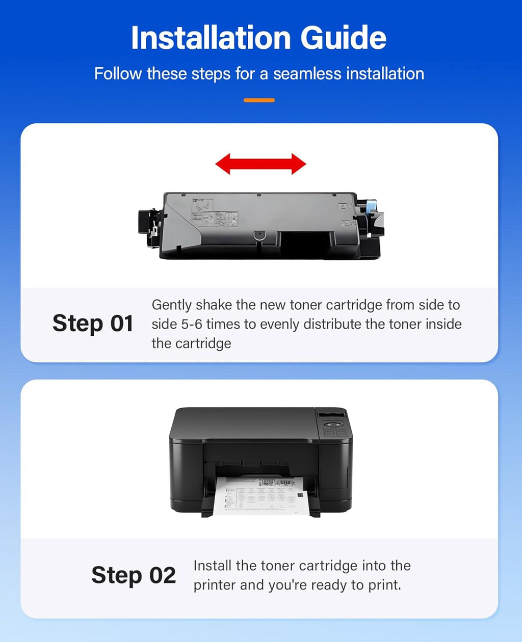TK-5142 TK5142 Toner Cartridge 4-Pack High Yield Replacement for TK-5142K TK-5142C TK-5142M TK-5142Y Compatible with Kyocera ECOSYS M6530cdn M6030cdn P6130cdn Laser Printer Black Cyan Magenta Yellow