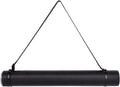 TRANSON Durable Poster Storage Tube with Straps 24"-40" Extendable for Blueprints, Artwork, Maps, Posters Color Black
