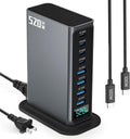 520W USB C Charger Block, 8 Ports GaN Fast Charging Station Hub, PD 100w Type C & USB A Laptop Desktop Charger Adapter for MacBook Air/Pro, DELL, iPhone, iPad, Samsung, Travel Home Office Use