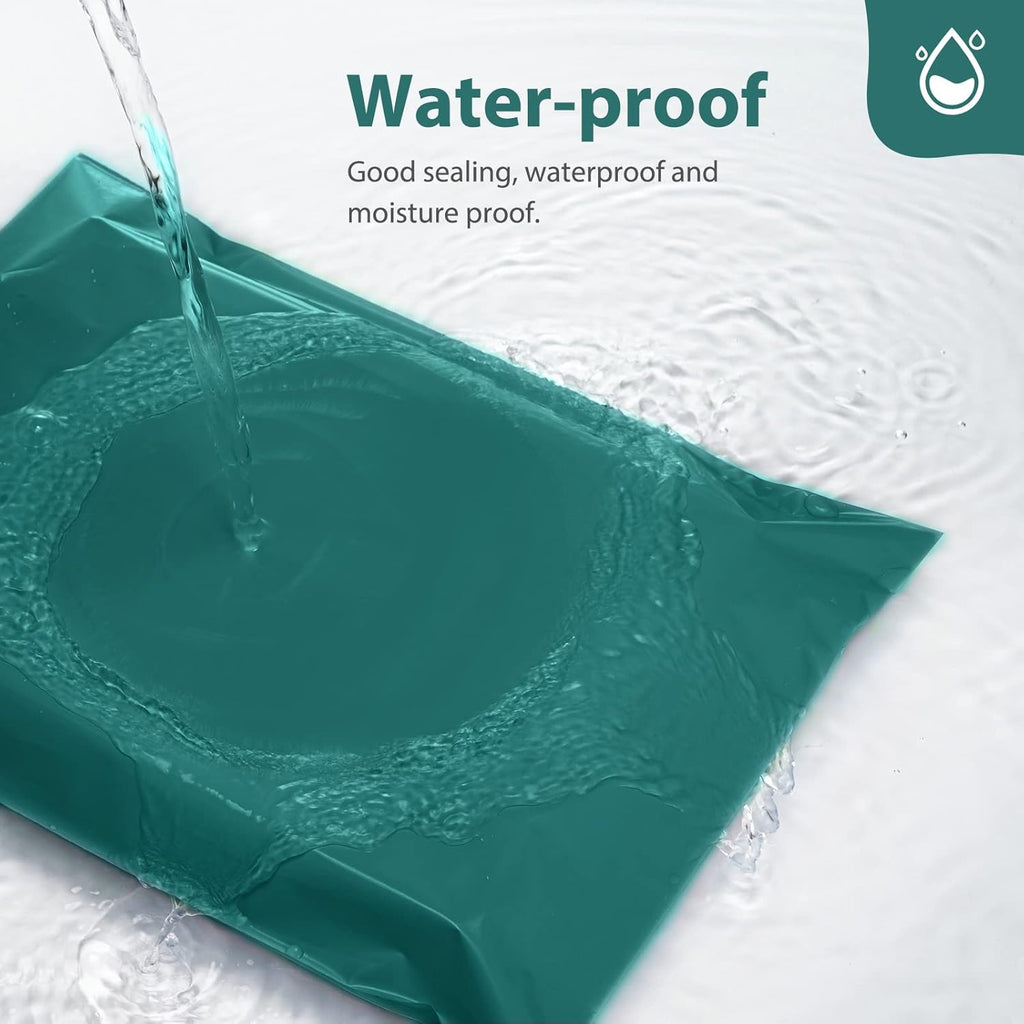 Fuxury Large Poly Mailers 19x24 Inch 50 Pcs, Waterproof Shipping Bags for Clothing, Strong Adhesive Shipping Envelopes for Small Business, Self Seal Mailers Poly Bags Mailing Bags Forest Green