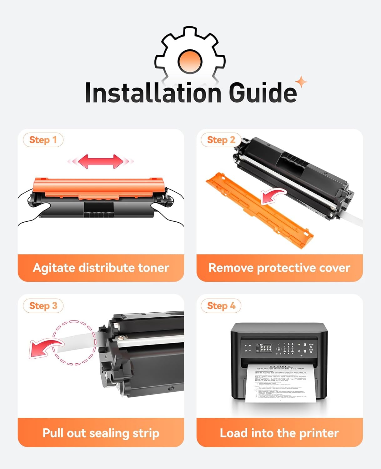 17A Black Toner Cartridge 2-Pack High Yield with Chip Replacement for HP 17A CF217A Toner Cartridges Compatible with HP LaserJet Pro MFP M130fn M130fw M130nw M130a M102w M102a M130 M102 Series Printer