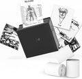 Phomemo Sticker Printer- Mini Thermal Sticker Printer Machine, Small Pocket Label Maker Instant Print for DIY Creation, Study Notes, Photos, Portable Inkless Photo Maker for Kids/Students, Black