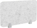 Icegrey Acoustic Desk Divider Privacy Panel Removable Sound Absorbing Desk Partition Board with 2 Clips for Student Call Centers Offices Braries Classrooms Library, Silver Grey, 23.4x15.6