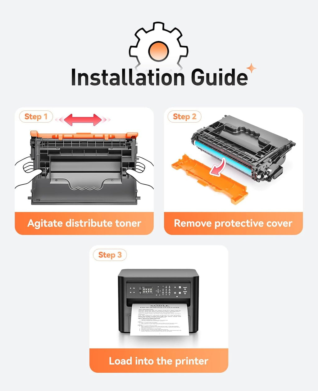 147A Black Toner Cartridge 1-Pack High Yield with Chip Replacement for HP 147A W1470A Toner Cartridges Compatible with HP Laser Jet Enterprise Flow MFP M634h M635z M636z M610dn M611dn M612dn Printer