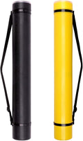 TRANSON 2-pack Durable Poster Storage Tube with Straps 24"-40" Extendable for Blueprints, Artwork, Maps, Posters