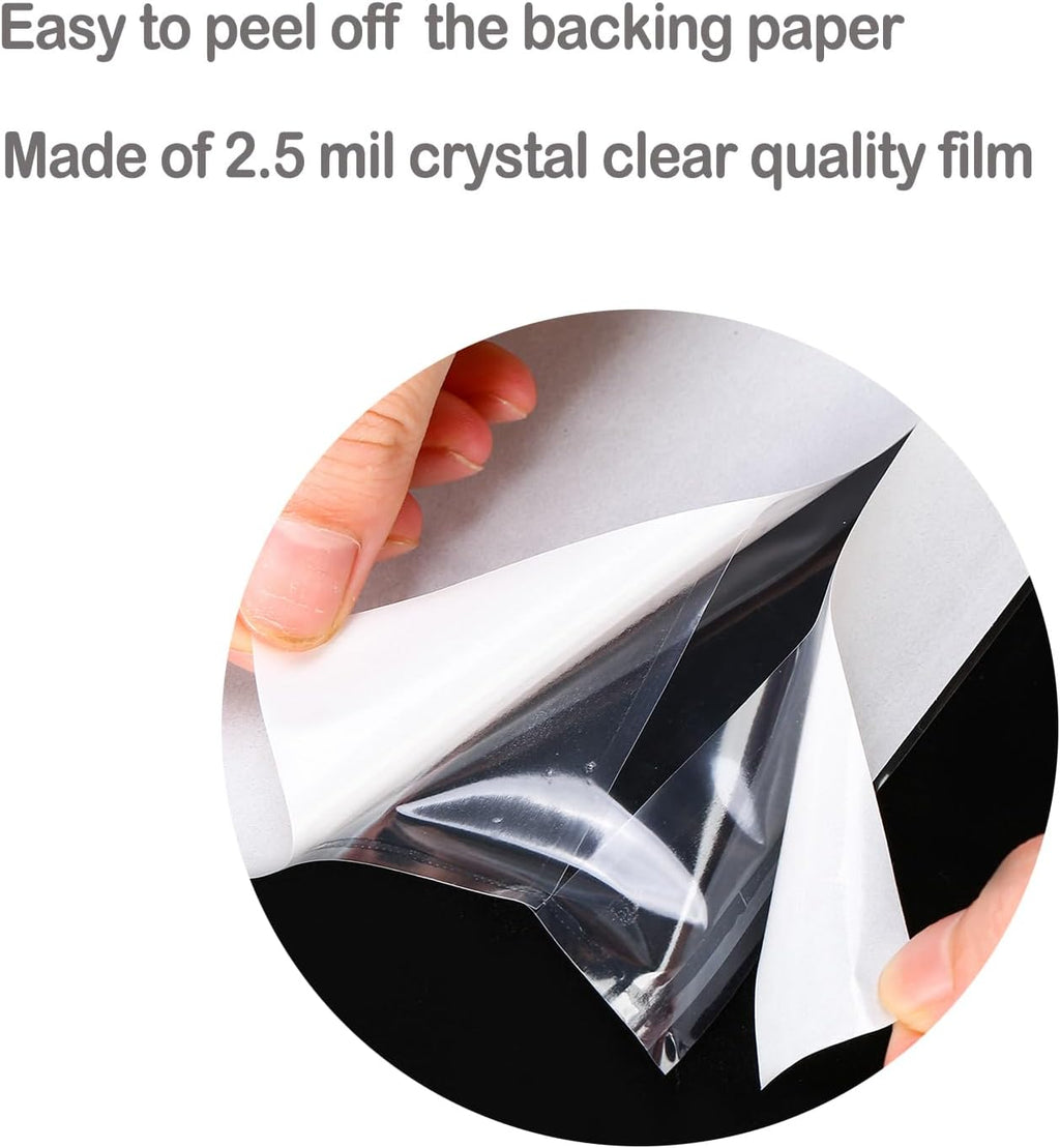 2.5 Mil Premium Clear 9.5'' x 12'' Packing List Envelopes, Adhesive Shipping Label/Documents Pouches/Sleeves for Full Page Letter-size (8.5''x11'') Papers (50 Pack)