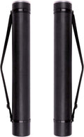 TRANSON 2-pack Durable Poster Storage Tube with Straps 24"-40" Extendable for Blueprints, Artwork, Maps, Posters