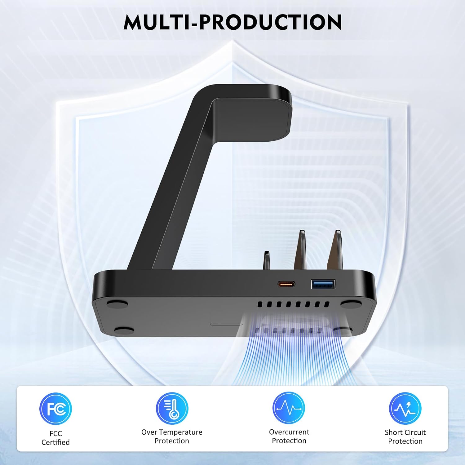 Wireless Charger for iPhone - 5 in 1 Charging Station for Multiple Devices Apple: Fast Wireless Charging Stand Dock for iPhone 17 16e 16 15 14 13 12 Pro Max Apple Watch Airpods