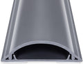 Cord Cover Floor 34in (2 x L17in), Large Capacity Floor Cable Cover, Hard PVC Cord Hider, Wire Cable Management Raceway, Grey, Cord Cavity - 1.8"(W) x 0.6"(H)