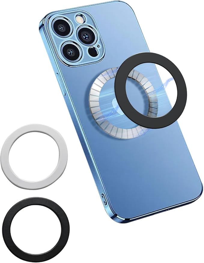 Magnetic Adapter Rings 2PCS Compatible for Magsafe,for Kindle Pop Socket Magnetic,for Magsafe Accessories & Wireless Charging for iPhone 16/15/14/13 Mini Plus Pro Max/Pixel 8/ S24 Ultra/ S23 and More